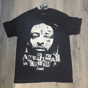Hot Topic 21 Savage Black Graphic T-Shirt NWT Size L